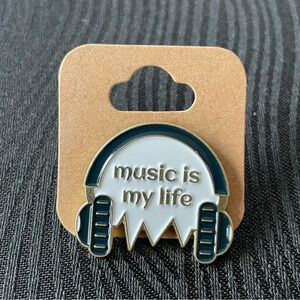 $ 5 bundled -  Music Is My Life Enamel Pin